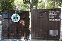 Tea post container