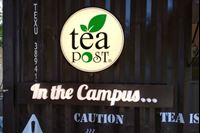 Tea post container